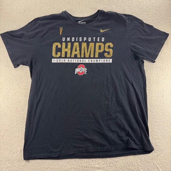 Nike Ohio State Buckeyes Undisputed Champs 2014 National Champions XXL T Shirt - Picture 1 of 4